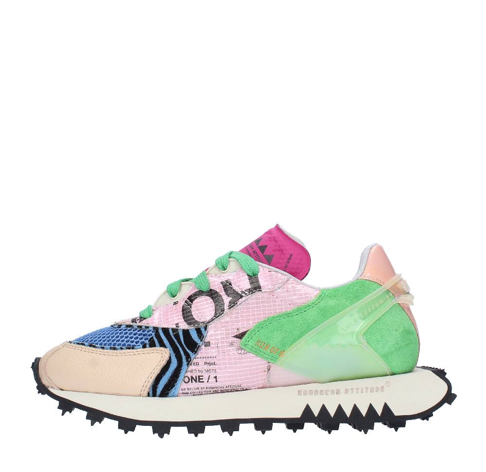 RUN OF Sneakers modello RO-1 HAMBURG RUN OF in pelle camoscio e tessuto