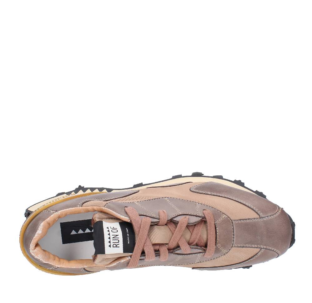 RUN OF Sneakers Modello VINTAGE RUN OF In Pelle E Tessuto