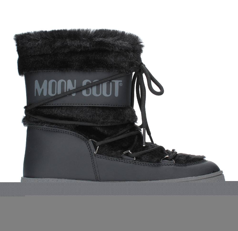 MOON BOOT Stivaletti Da Neve Modello LTRACK FAUX FUR MOON BOOT In Ecopelliccia E Nylon Tecnico Idrorepellente