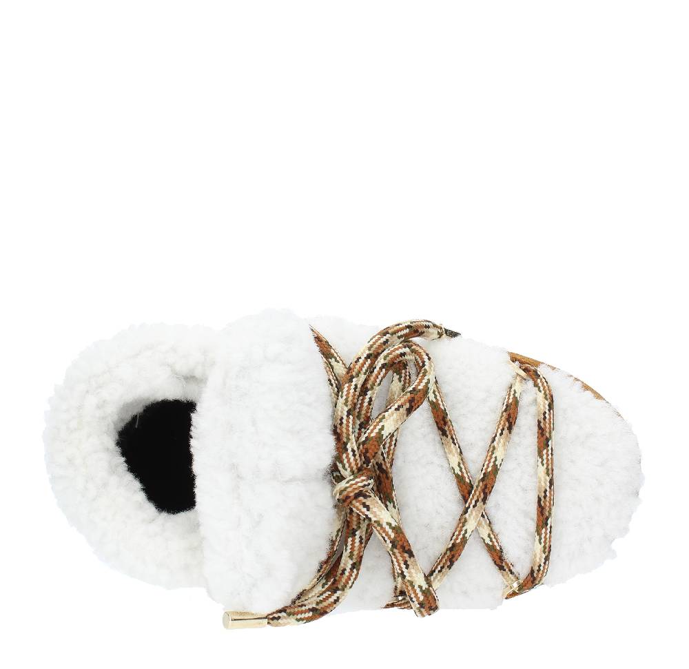 MOON BOOT Stivaletti Da Neve Modello PUMPS SHEARLING MOON BOOT In Pelliccia E Camoscio