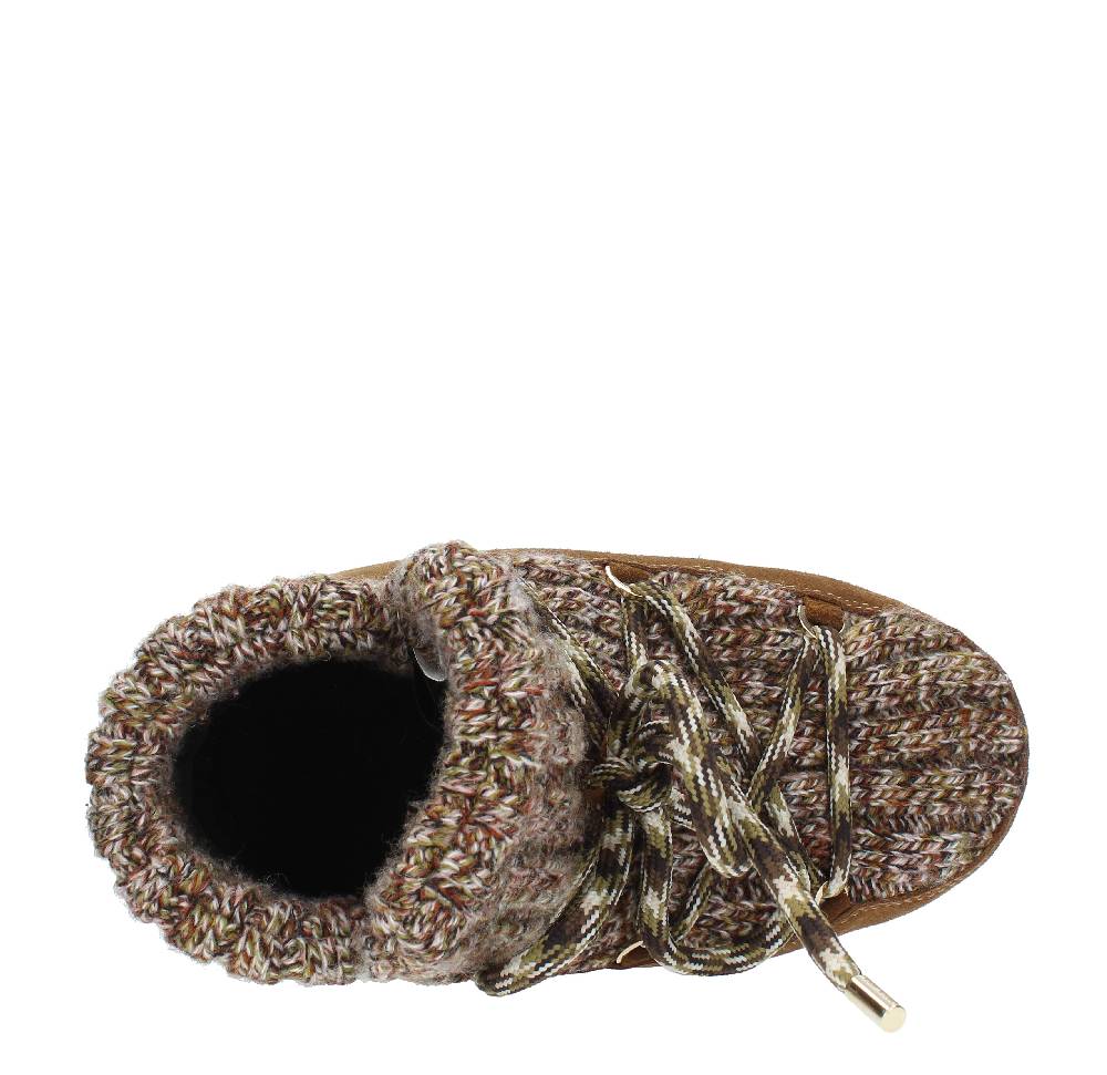 MOON BOOT Stivaletti Da Neve Modello PUMPS WOOL MOON BOOT In Camoscio E Tessuto