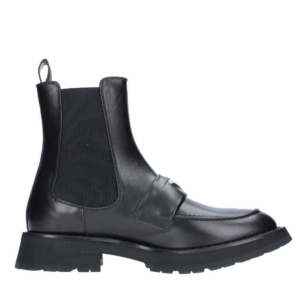 ALEXANDER MCQUEEN Stivaletti Stile Mocassino In Pelle