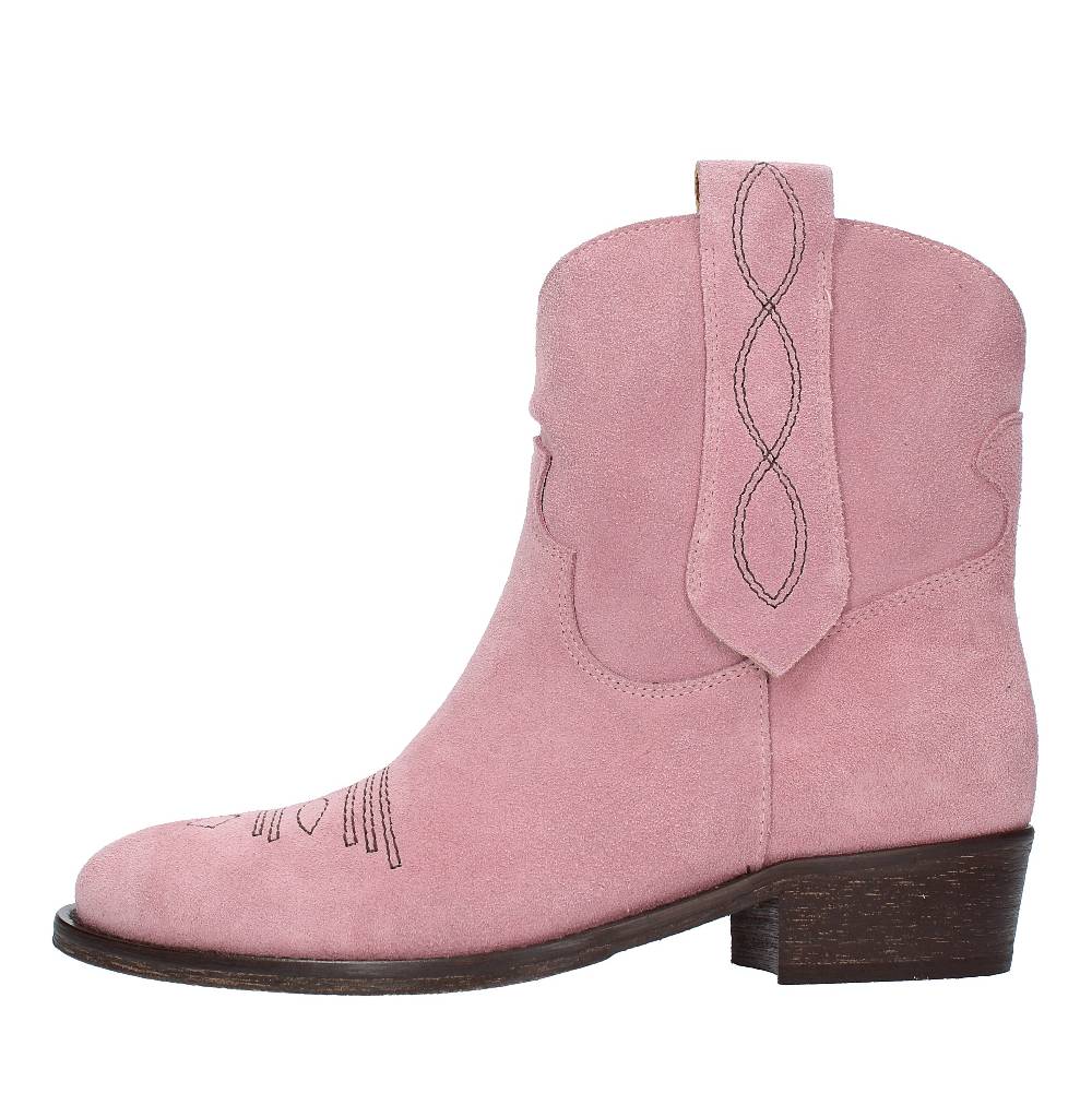 VIA ROMA 15 Stivaletti Texani modello 4035 in camoscio