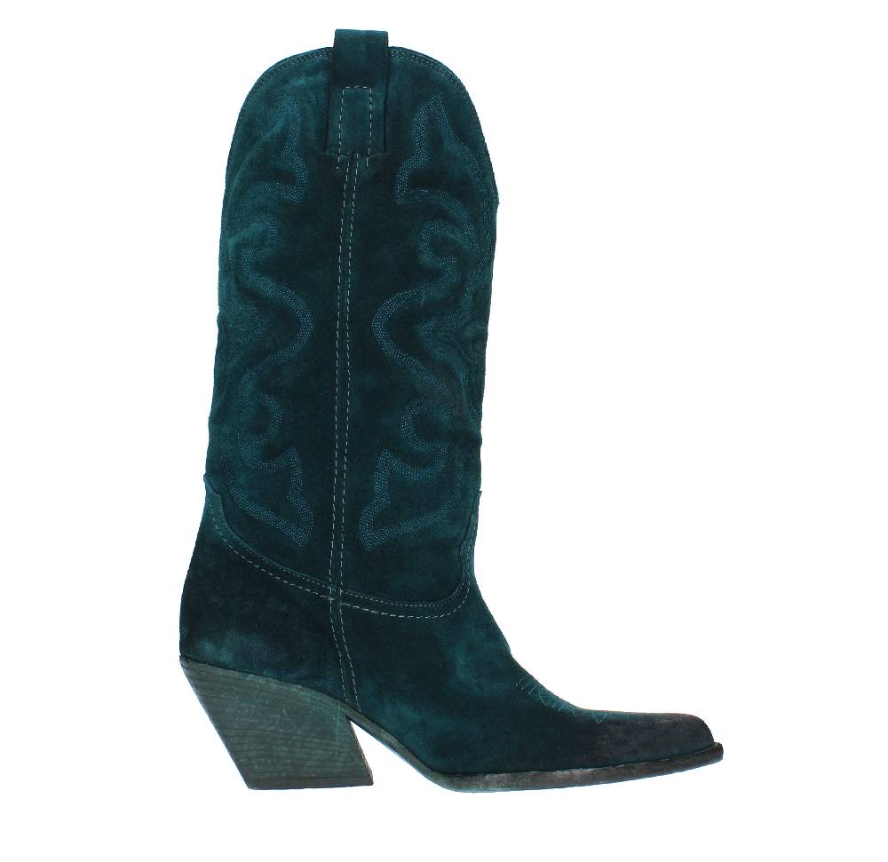 ELENA IACHI Stivali Texani Modello E2000 HOMBRE In Camoscio