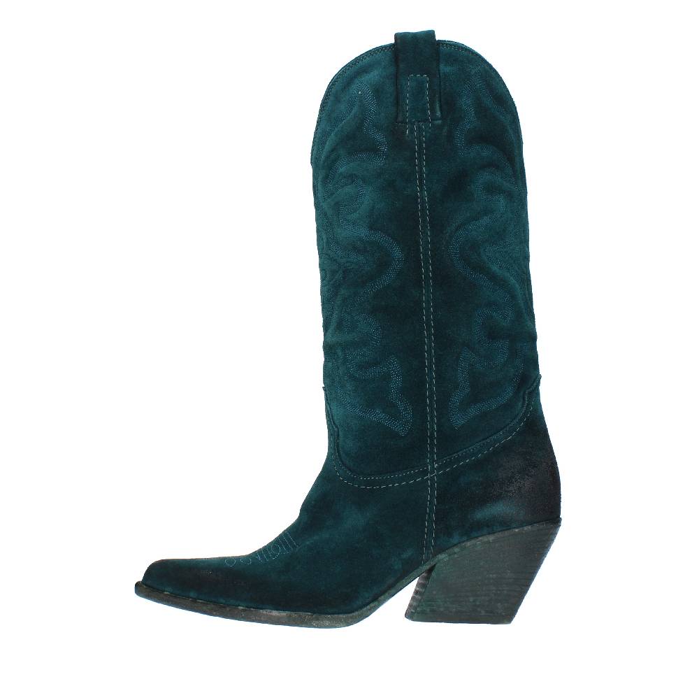 ELENA IACHI Stivali Texani modello E2000 HOMBRE in camoscio