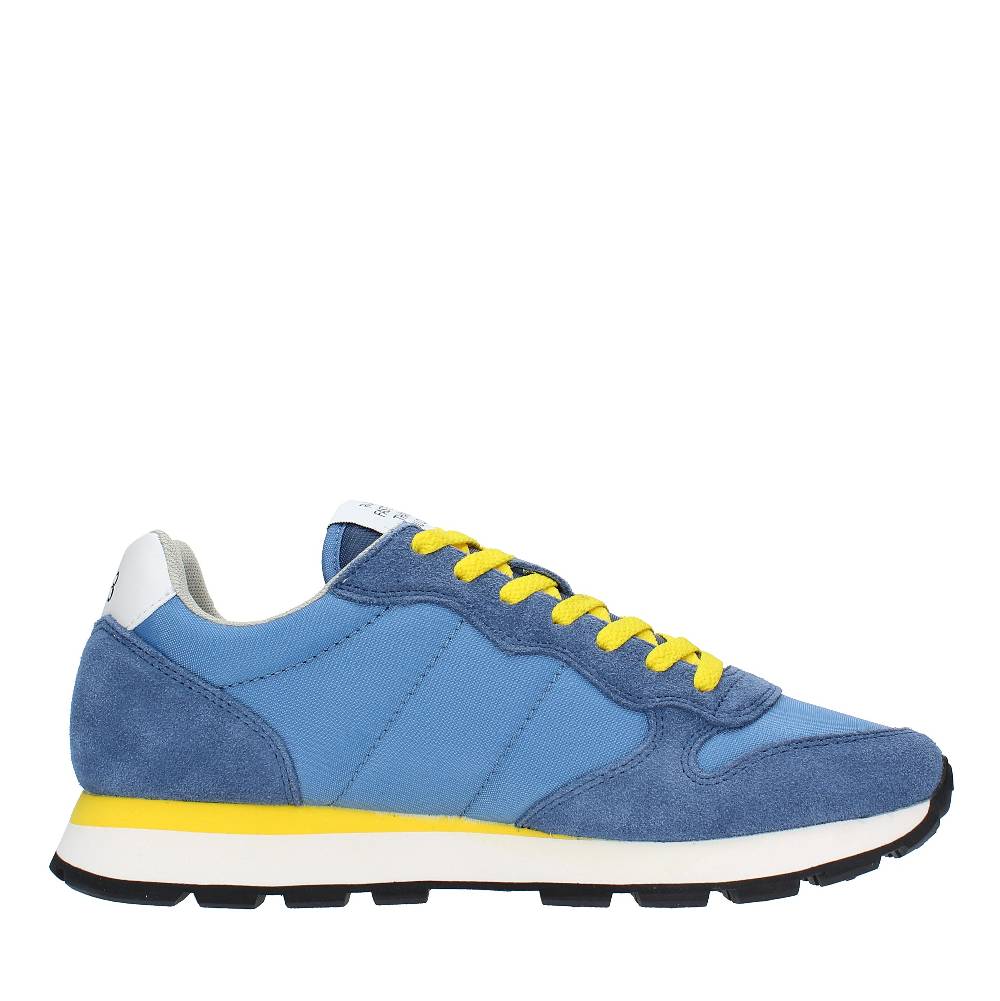 SUN68 Sneakers In Camoscio E Tessuto