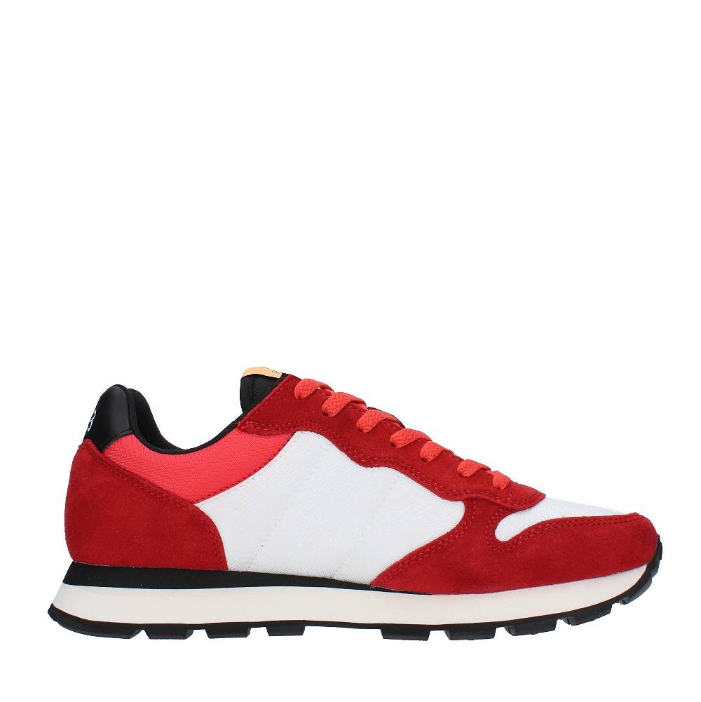 SUN68 Sneakers In Camoscio E Tessuto