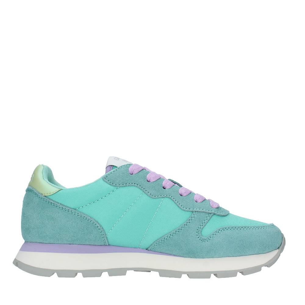 SUN68 Sneakers In Camoscio E Tessuto