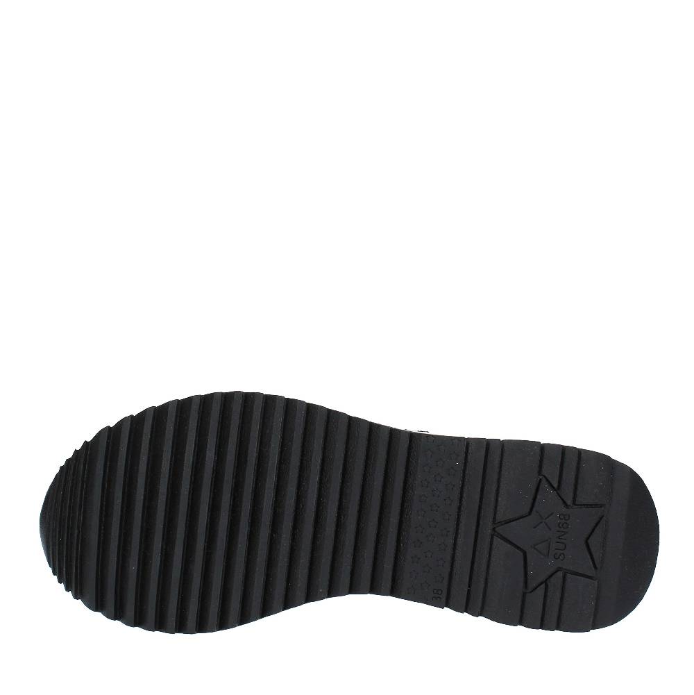 SUN68 Sneakers In Camoscio E Tessuto