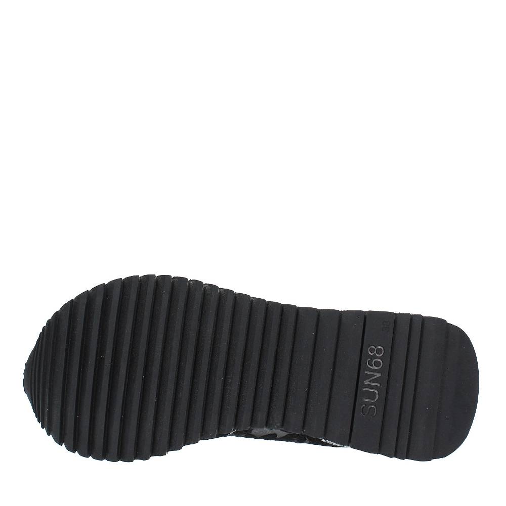 SUN68 Sneakers In Camoscio E Tessuto