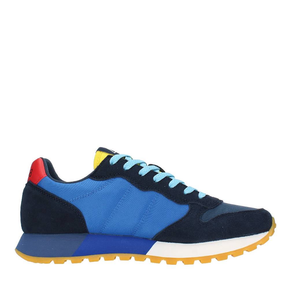 SUN68 Sneakers In Pelle Camoscio E Tessuto