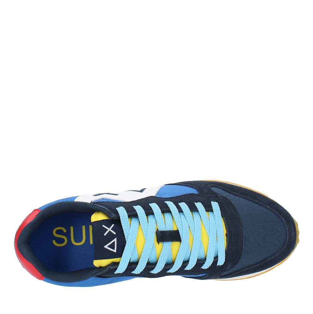 SUN68 Sneakers In Pelle Camoscio E Tessuto