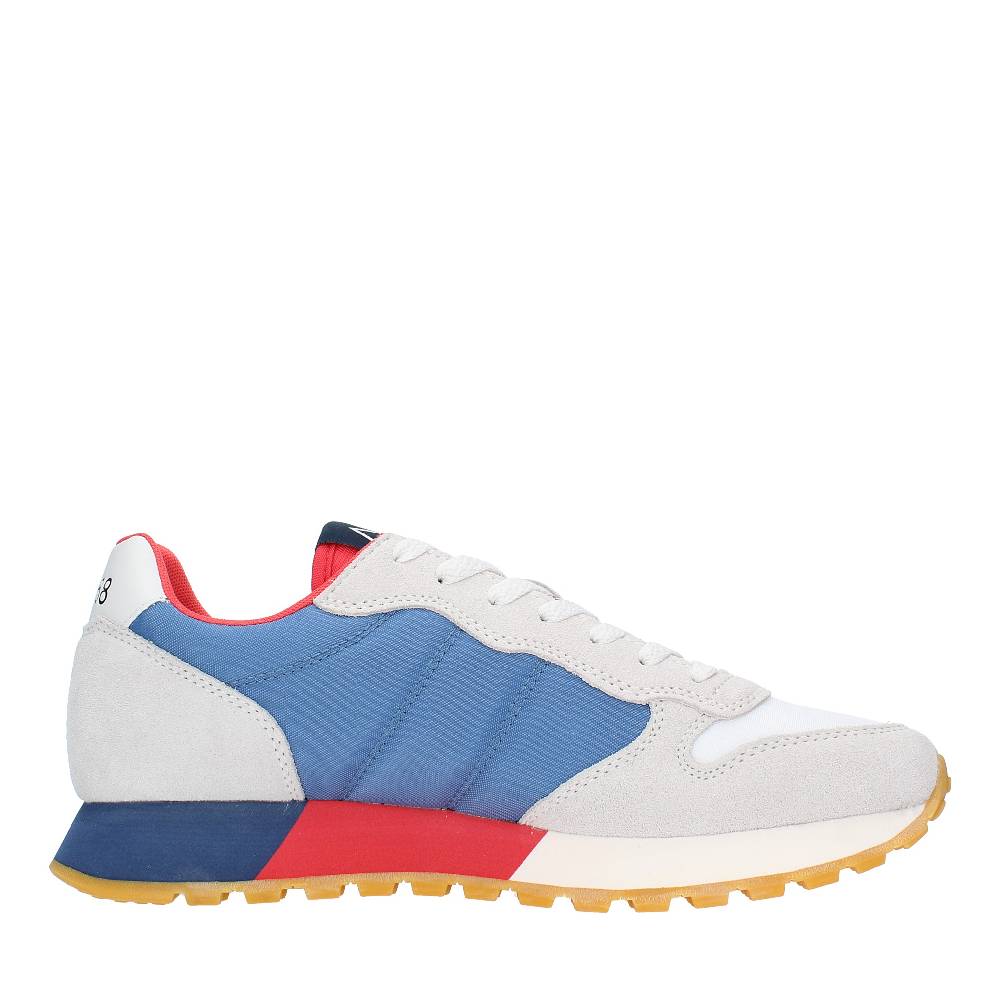 SUN68 Sneakers In Pelle Camoscio E Tessuto