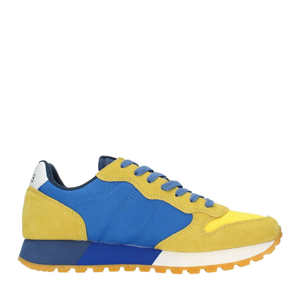 SUN68 Sneakers In Pelle Camoscio E Tessuto