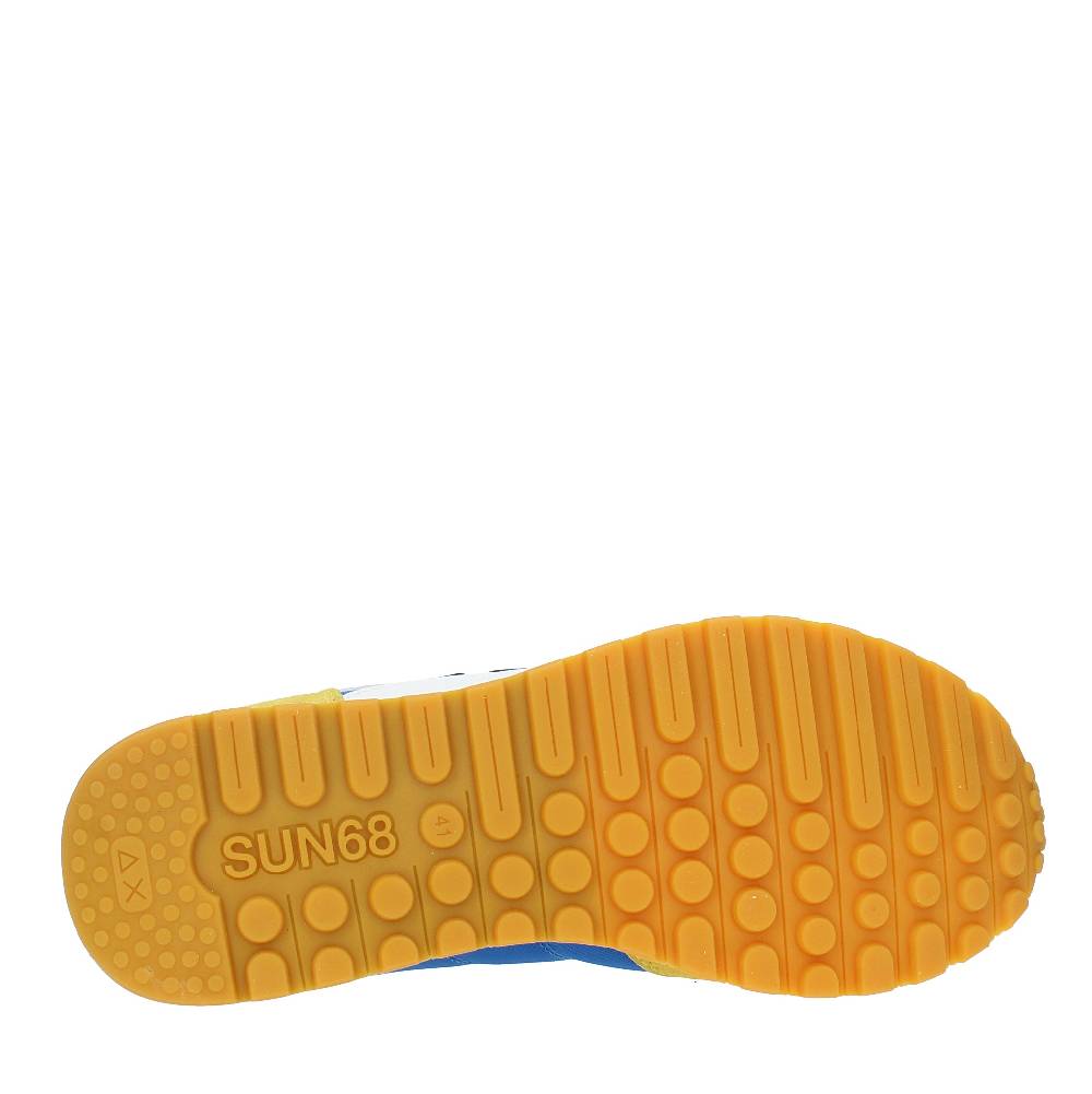 SUN68 Sneakers In Pelle Camoscio E Tessuto