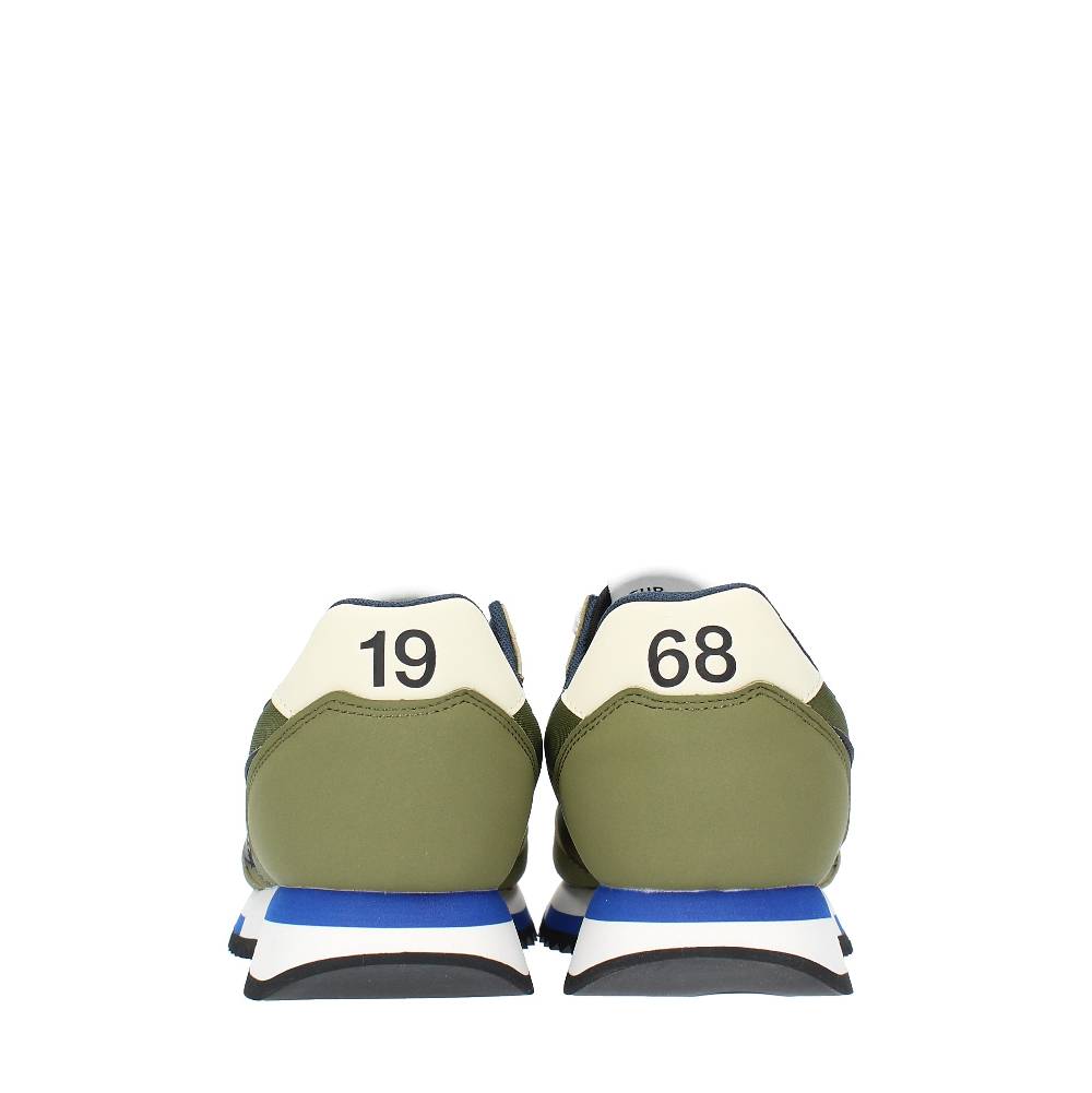 SUN68 Sneakers In Pelle E Tessuto