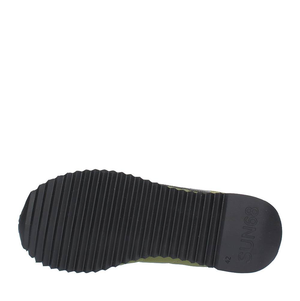 SUN68 Sneakers In Pelle E Tessuto