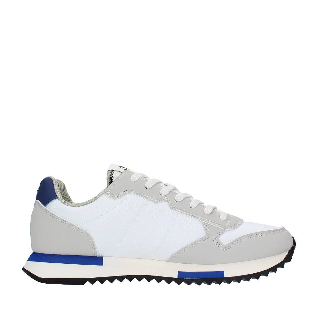 SUN68 Sneakers In Pelle E Tessuto