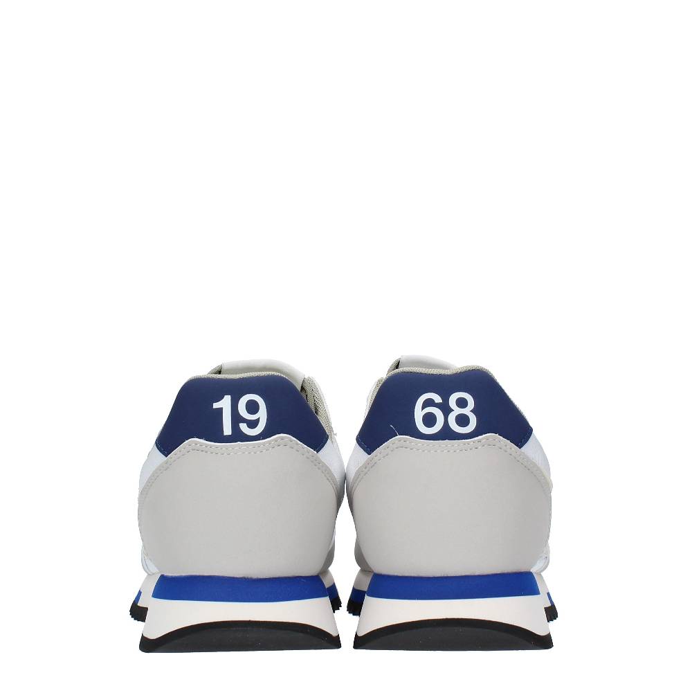 SUN68 Sneakers In Pelle E Tessuto