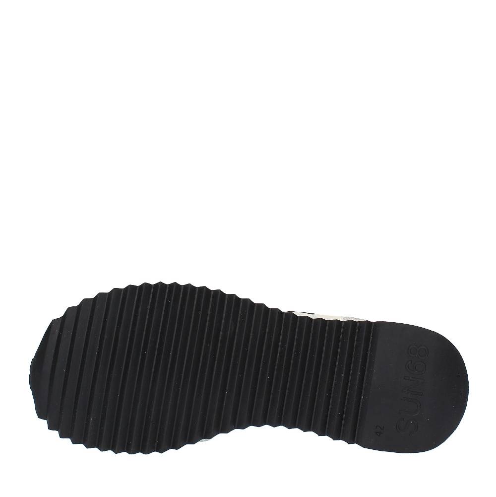 SUN68 Sneakers In Pelle E Tessuto