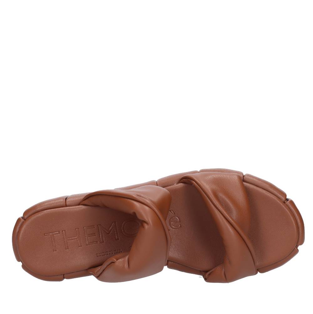 THEMOIRE Mules Con Zeppa In Tessuto Vegano