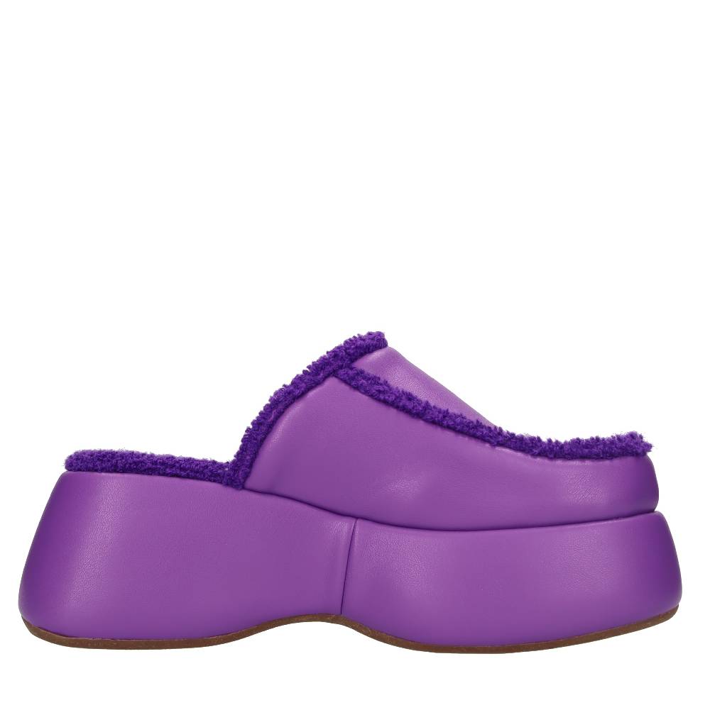 THEMOIRE Mules Con Zeppa In Tessuto Vegano