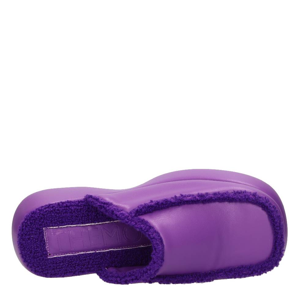 THEMOIRE Mules Con Zeppa In Tessuto Vegano