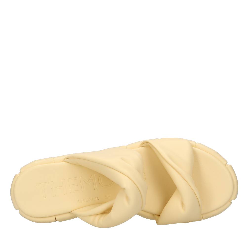 THEMOIRE Mules Con Zeppa In Tessuto Vegano