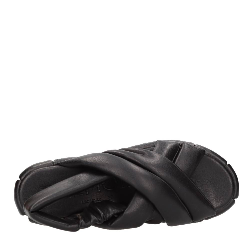 THEMOIRE Sandali Con Zeppa In Tessuto Vegano