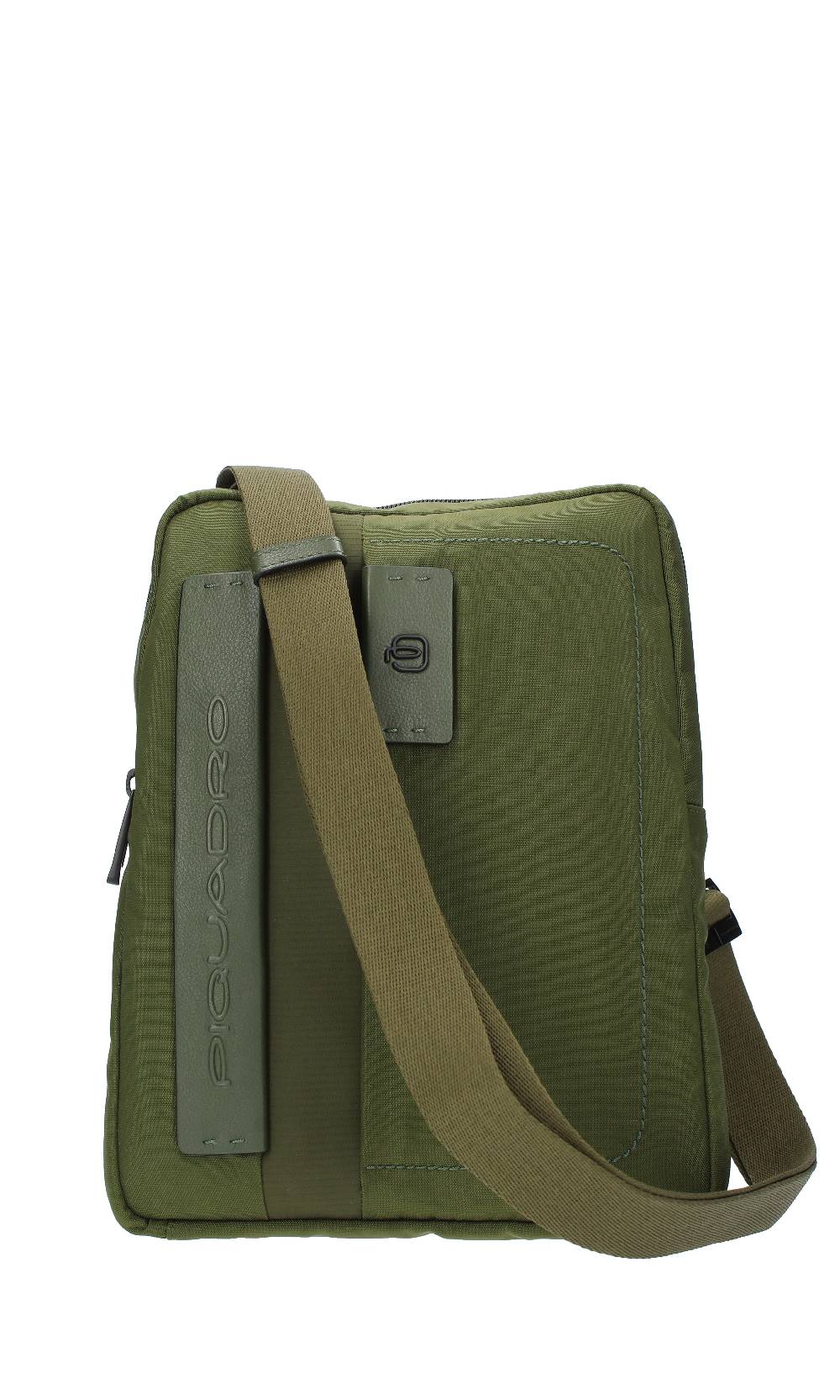 PIQUADRO Tracolla PIQUADRO modello CA1816P16S2 in tessuto tecnico e pelle