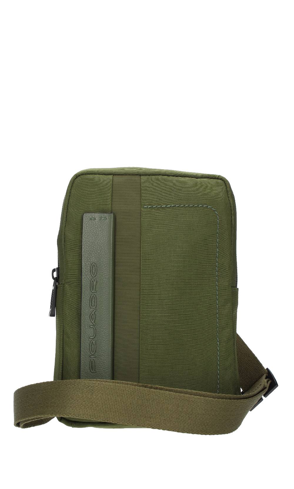 PIQUADRO Tracolla PIQUADRO modello CA3084P1652 doppia portabilità in tessuto tecnico e pelle