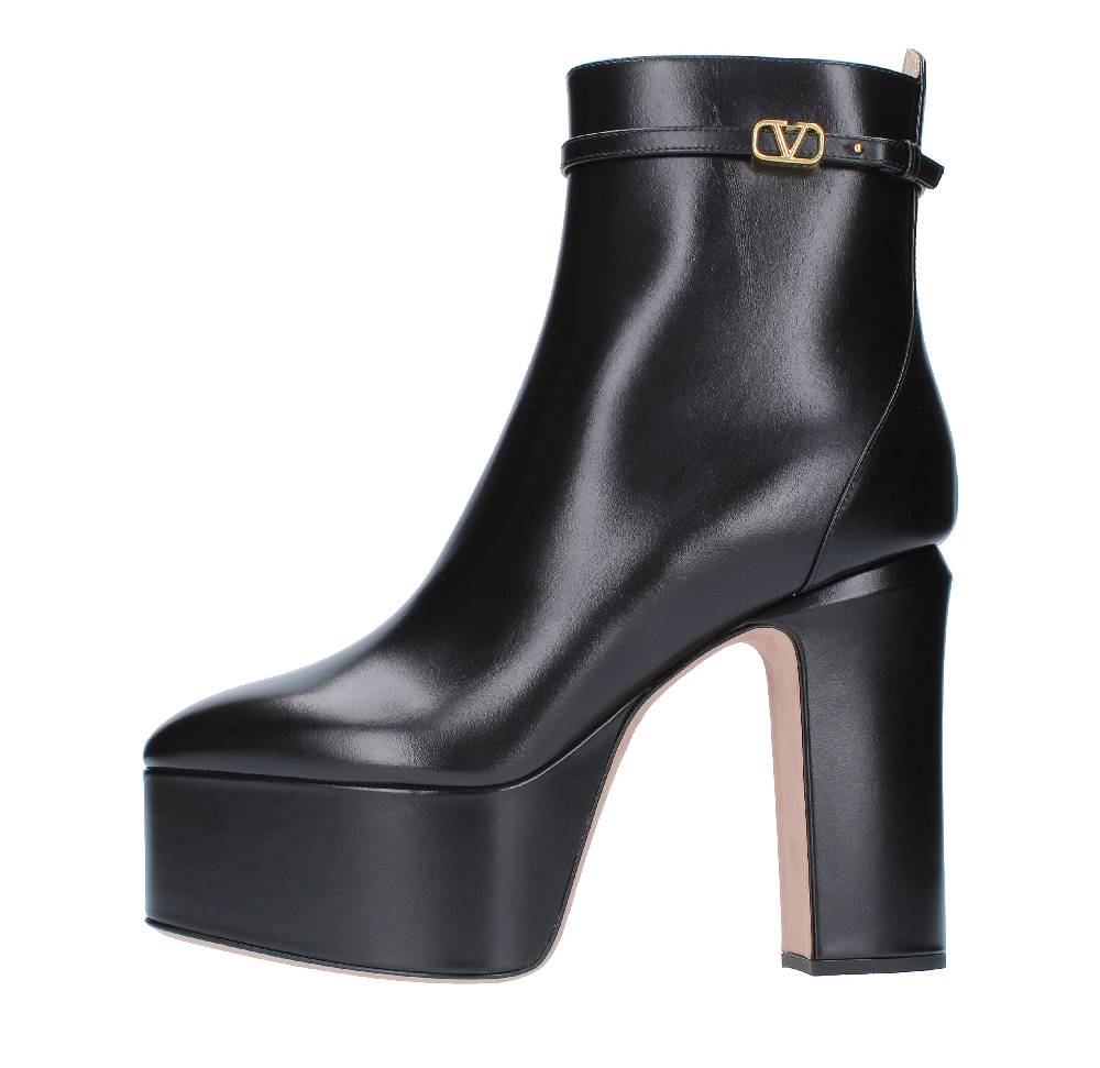 VALENTINO GARAVANI Tronchetti Plateau in pelle