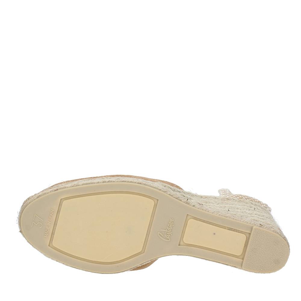 CASTANER Zeppa In Camoscio, Tessuto E Corda Modello CARINA