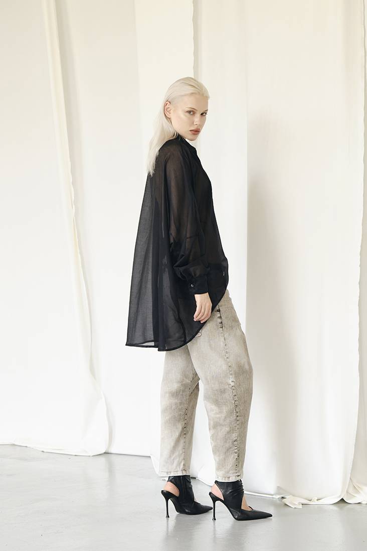 Nostrasantissima Camicia Over Cotone E Seta