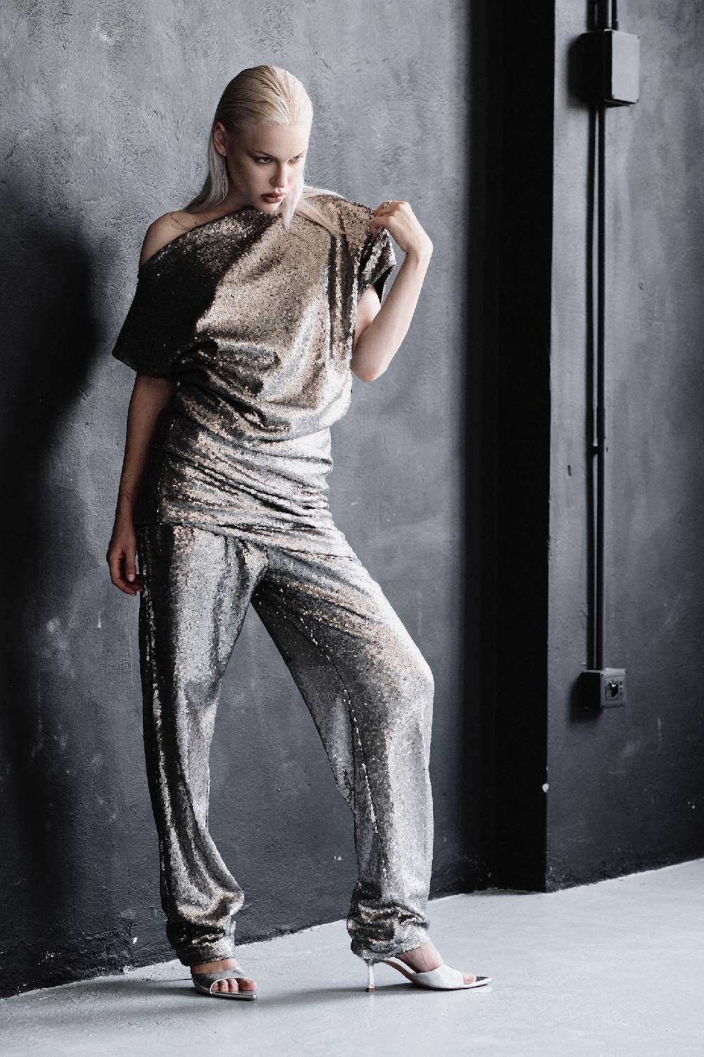 Nostrasantissima PANTALONI PAILLETTES