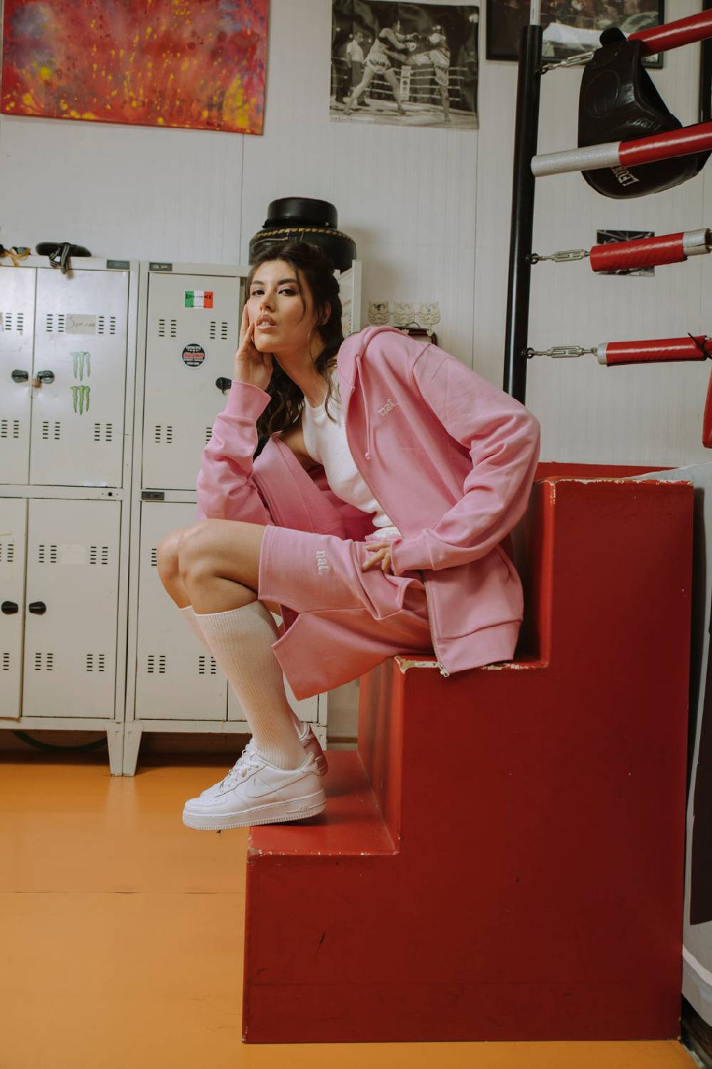 Not After Ten BASKET BOXER PINK BUBBLE