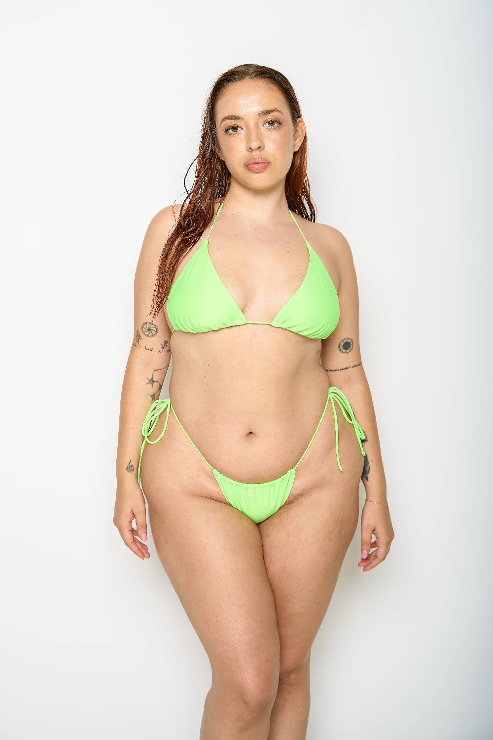 Not After Ten GREEN SKIMPY BIKINI BOTTOM