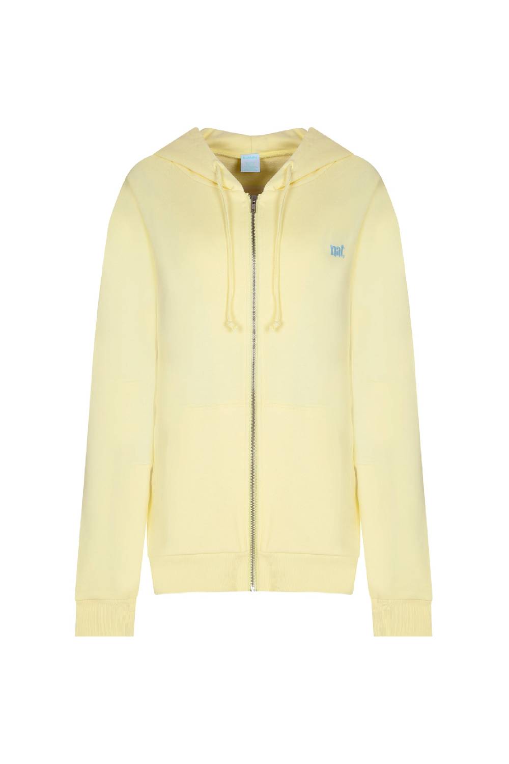 Not After Ten HOODIE ZIP NAT SS PASTEL YELLOW