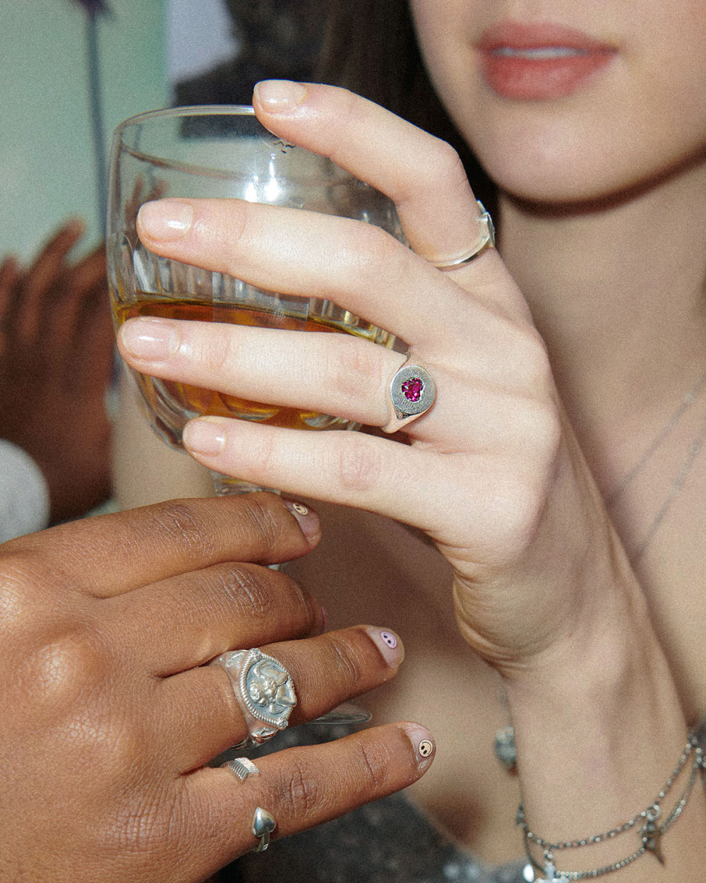 Nove25 ANELLO CHEVALIER LOVE PROMISE IN ARGENTO CON BRILLANTE A CUORE