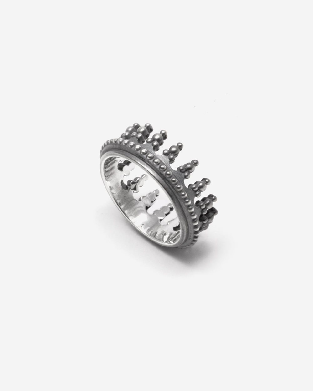 Nove25 ANELLO CORONA REX MARIS IN ARGENTO