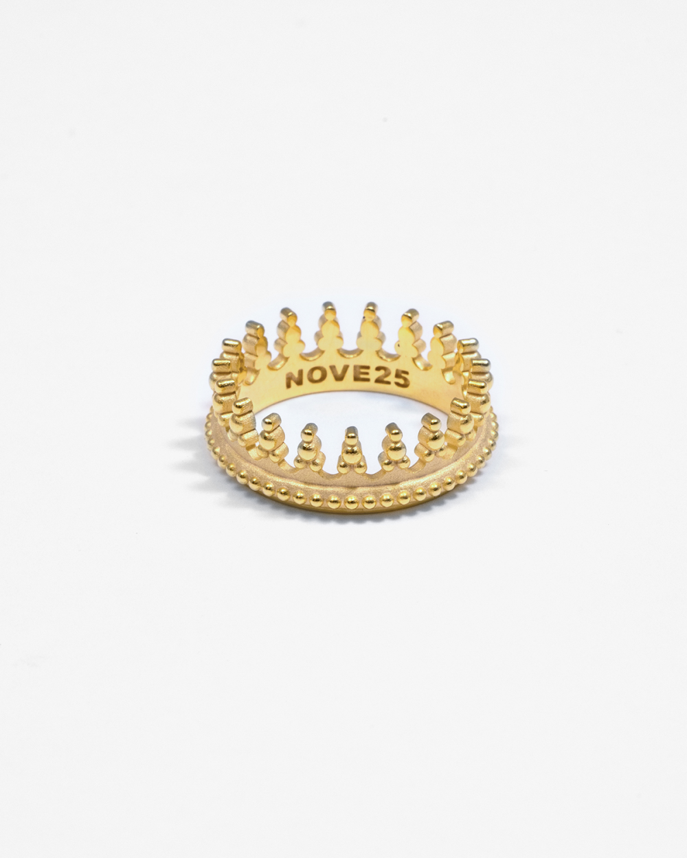 Nove25 ANELLO CORONA REX MARIS PLACCATO ORO