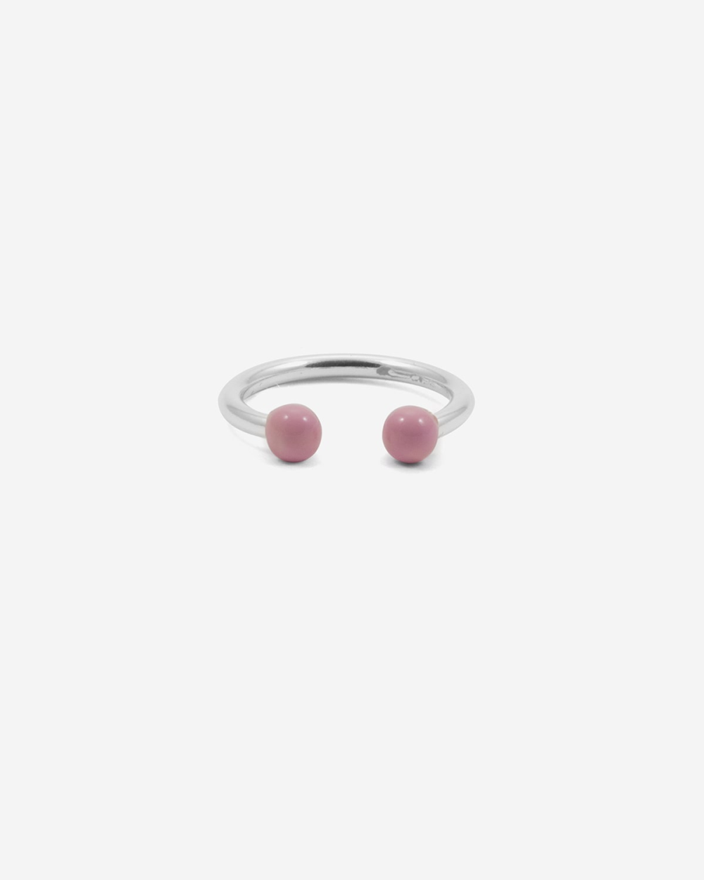 Nove25 ANELLO PIERCING SFERE GRANDE ROSA