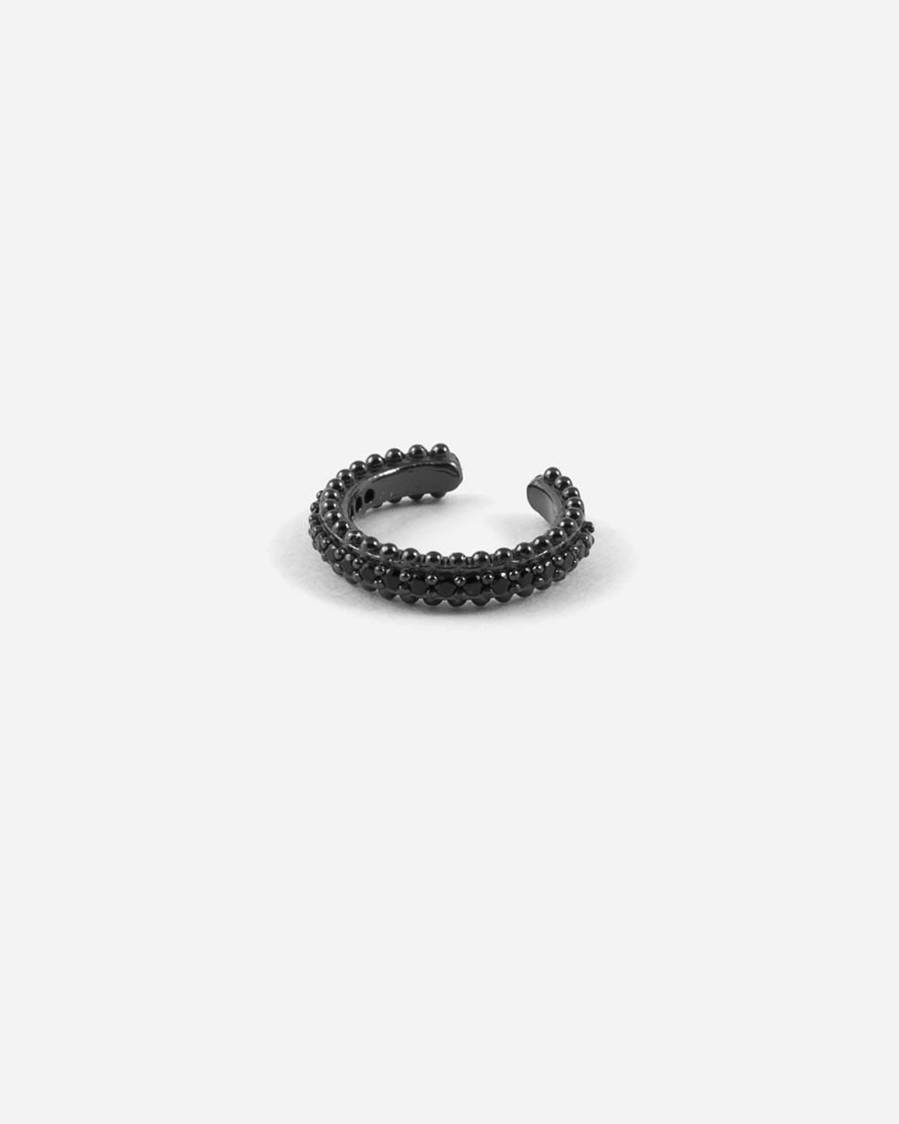 Nove25 EAR CUFF BLACK HANGER CON BRILLANTI NERI