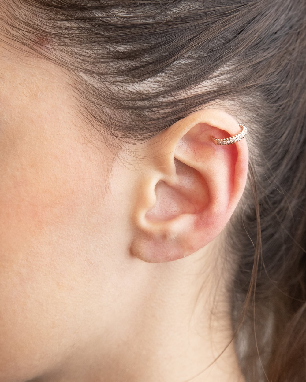 Nove25 EAR CUFF ROSE HANGER PLACCATO ORO ROSA