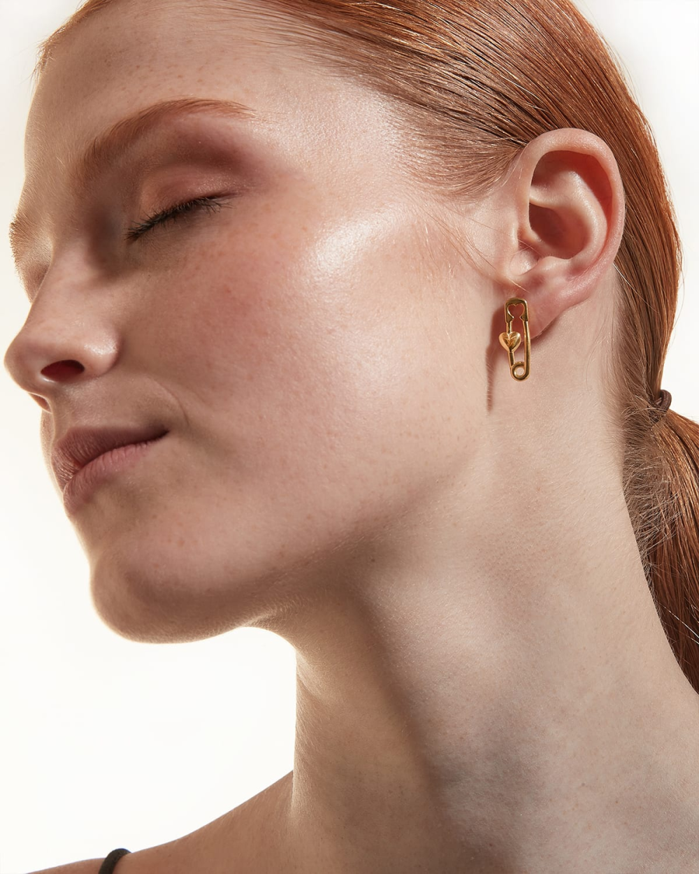 Nove25 ORECCHINO A LOBO PIN PLACCATO ORO