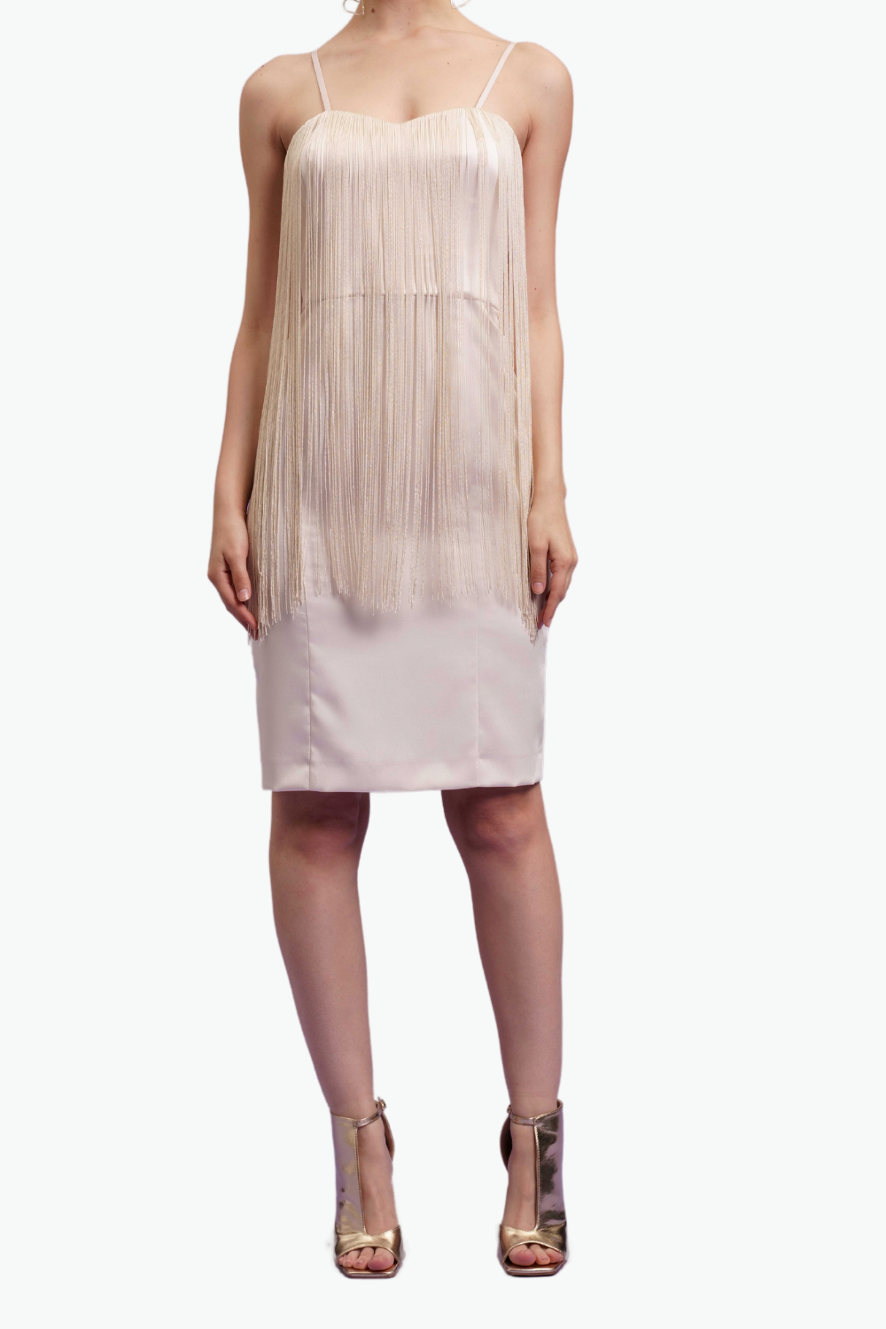 Nualy ABITO TUBINO CON FRANGE