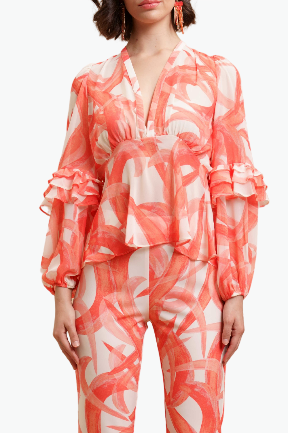 Nualy BLUSA CON MANICA AMPIA