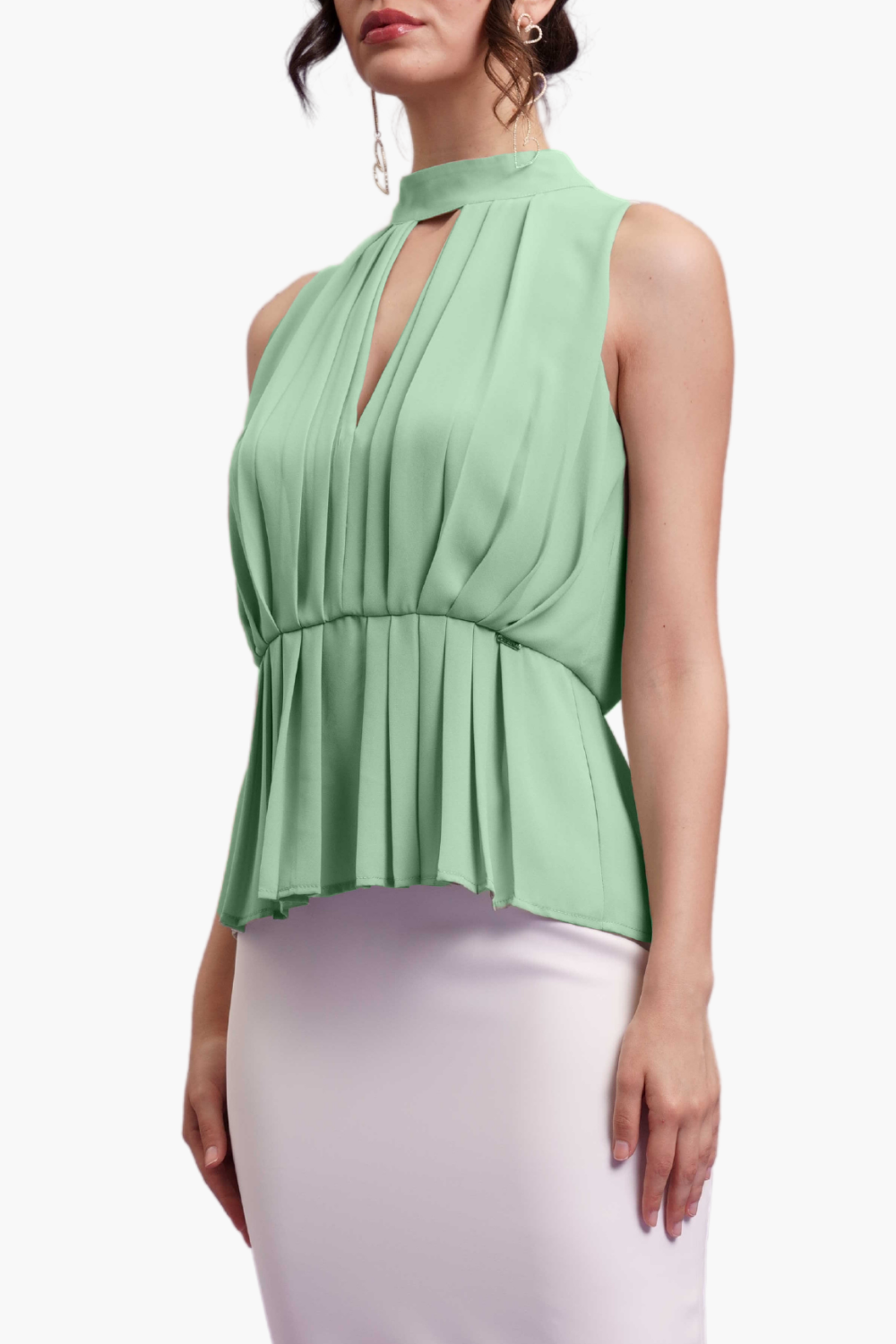 Nualy BLUSA CON PIEGHE