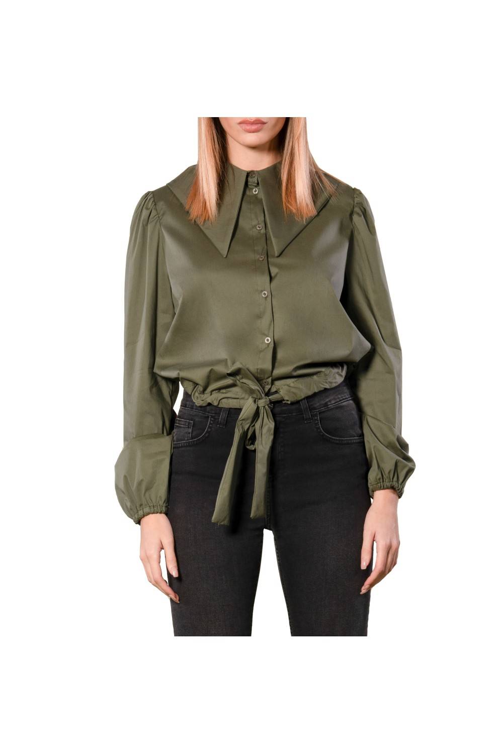 Nualy CAMICIA CON COLLETTO AMPIO