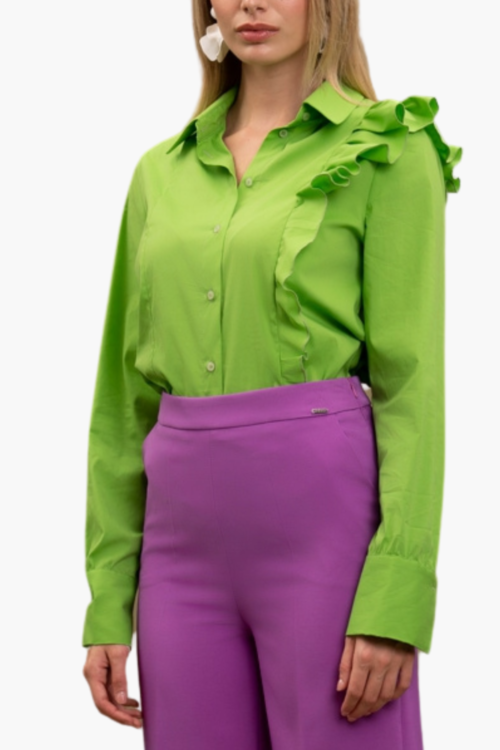 Nualy CAMICIA CON VOLANT